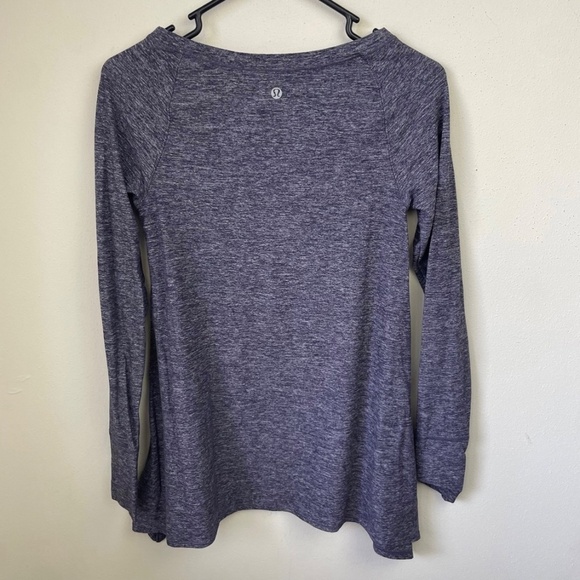 Lululemon Rehearsal Long Sleeve Heathered Black Swan - Picture 8 of 10